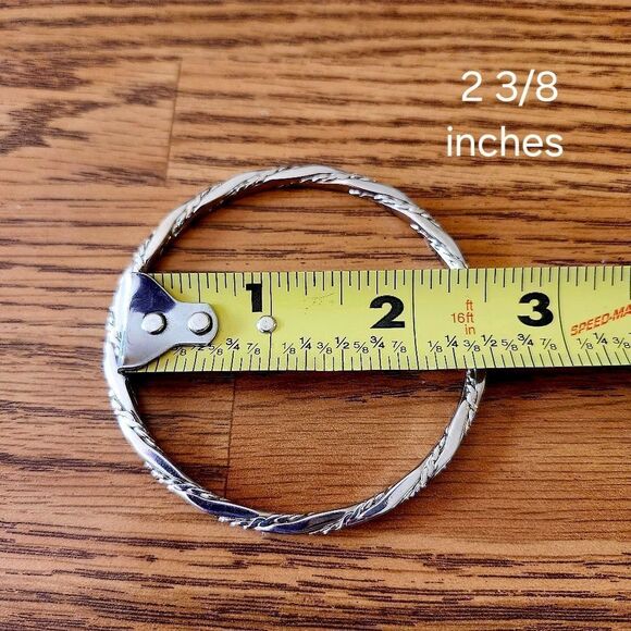 MONET Silvertone Slim Rope Bangle TIMELESS! - Picture 4 of 6